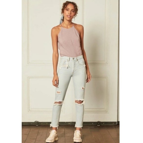 Boyish The Billy Authentic Rigid High-Rise Skinny Jeans in Spectacular Now - Picture 1 of 13